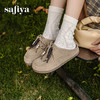 Safiya/索菲娅2025复古袋鼠鞋系带休闲外穿百搭厚底包头勃肯拖SFD3110076 商品缩略图4