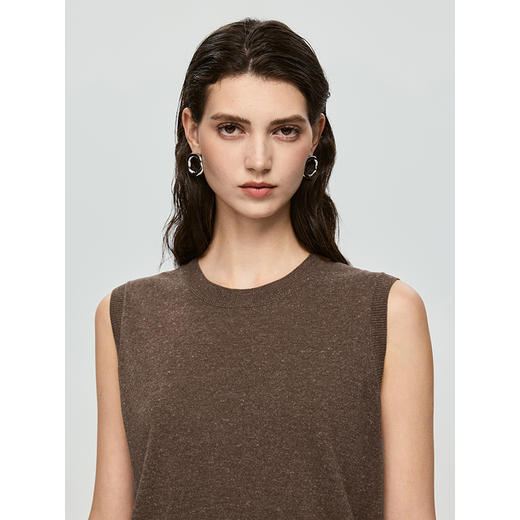 棉仓363635026-初棉莱赛尔亚麻-凉感圆领上衣 商品图2