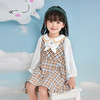 笛莎Deesha 童装女童连衣裙2025秋新款女童格纹萌趣连衣裙 商品缩略图0