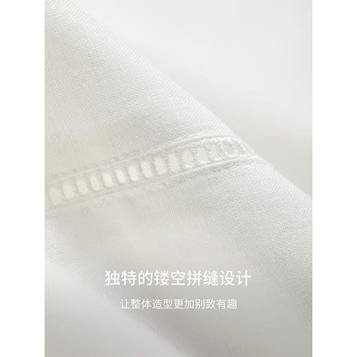 棉仓363616040-初棉棉麻V领连衣裙 商品图3