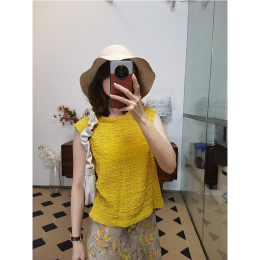 法式慵懒风 拉菲帽盆帽 肌理细密 挺括有型 57cm可调节 折叠便携 轻盈防晒 商品图1