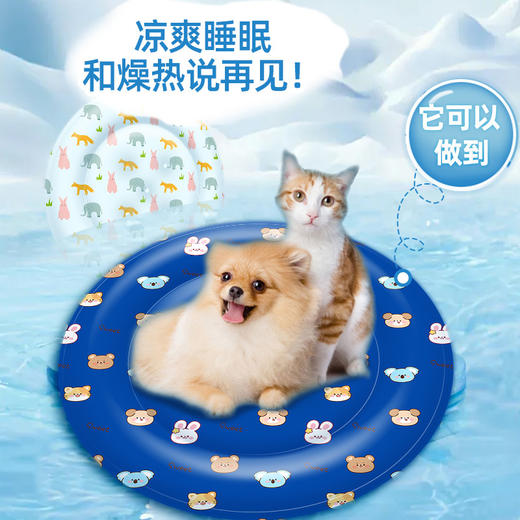 【凉爽睡眠！和燥热说再见】宠物冰垫夏季降温猫咪凉席垫狗垫子防撕咬睡觉用狗狗夏天睡垫冰窝。ry 商品图1