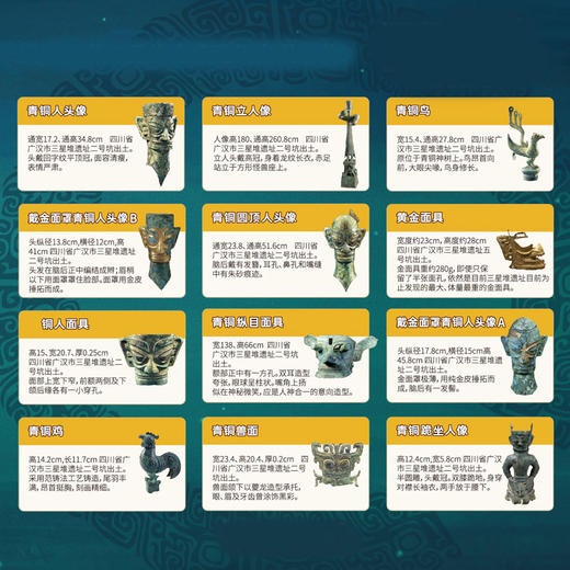 【三星堆文物摆件·树脂材质】青铜立人像青铜人头像面具手办摆件 商品图4