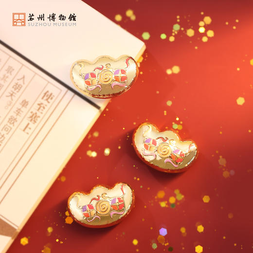 苏州博物馆 迷你元宝金属冰箱贴 商品图1