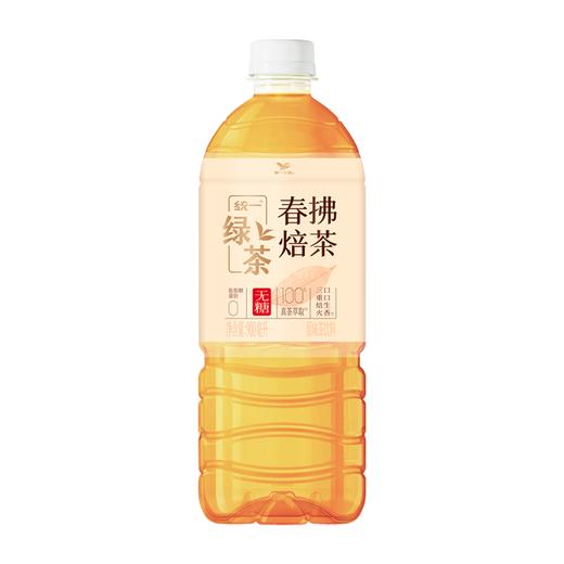 统一绿茶 春拂焙茶无糖原味茶饮料 900ml/瓶 商品图0