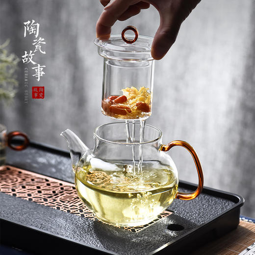 指环玻璃泡茶壶 商品图2