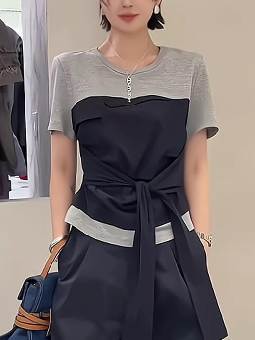 欧货绑带短袖 商品图4