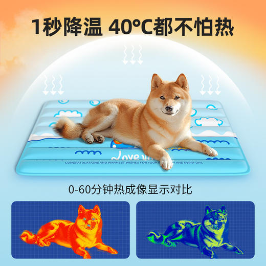 【宠物夏日！凉感冰床】宠物冰垫夏天狗狗睡垫凉席猫咪夏季冰凉垫耐抓冰窝降温猫垫子。ry 商品图3