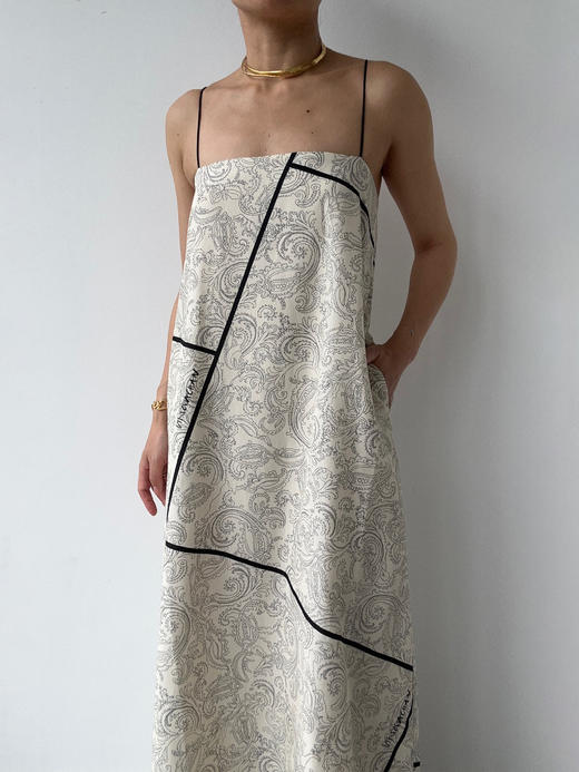 VC｜PF25012 Roma strap dress [连衣裙  米白印花 ] 商品图7