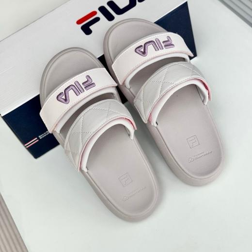 斐*乐拖鞋女2025夏季新款甜甜圈凉拖厚底休闲沙滩女款运动女鞋（赠送4条魔术贴）偏小一码 商品图4