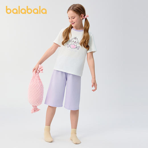 巴拉巴拉儿童睡衣套装男女童家居服小童宝宝中大童空调服纯棉亲肤 商品图2