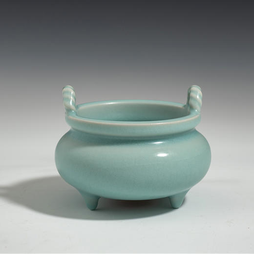 老字号 孙坑窑粉青釉宣德炉非物质文化遗产龙泉青瓷 商品图0
