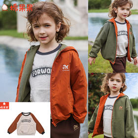 棉果果秋季新品男童混色大毛圈圆领套头卫衣M312180225463