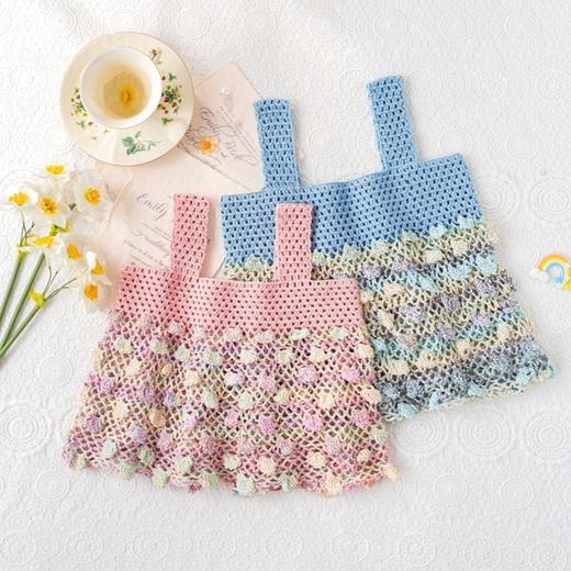 苏苏姐家铃兰吊带手工diy编织钩针蕾丝线毛线团自制上衣材料包 商品图2