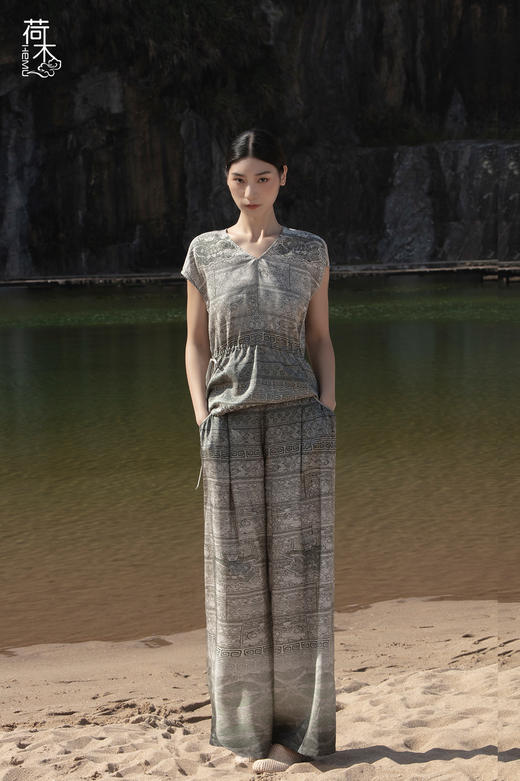 荷木HEMU丨何以良渚·宽腿裤 商品图0