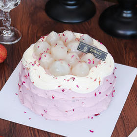 【桂荔杨梅】杨梅奶油打底桂荔清甜-荔枝水果生日蛋糕