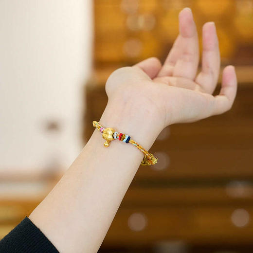 【普陀山】2025十二生肖款金蛇手绳好运手工编织手绳本命年 商品图4