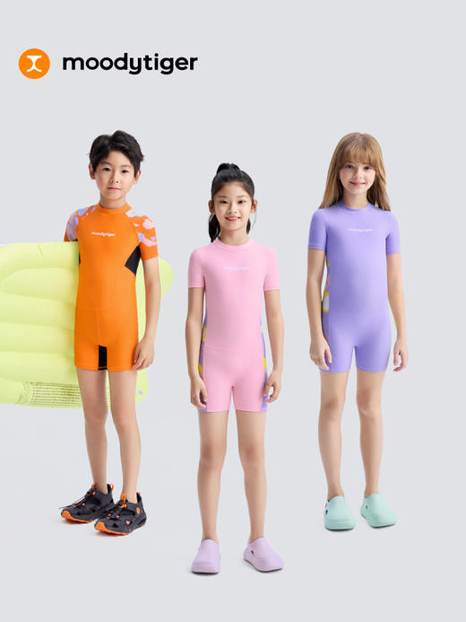 【DR暑假】儿童连体泳衣25夏季新款抗氯减阻男女童泳装52115101 商品图4