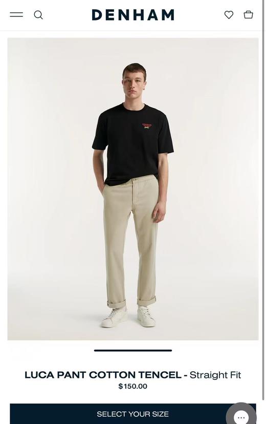 剪D DENH@M 男士薄款高弹双股斜纹休闲裤 XXK198 商品图0