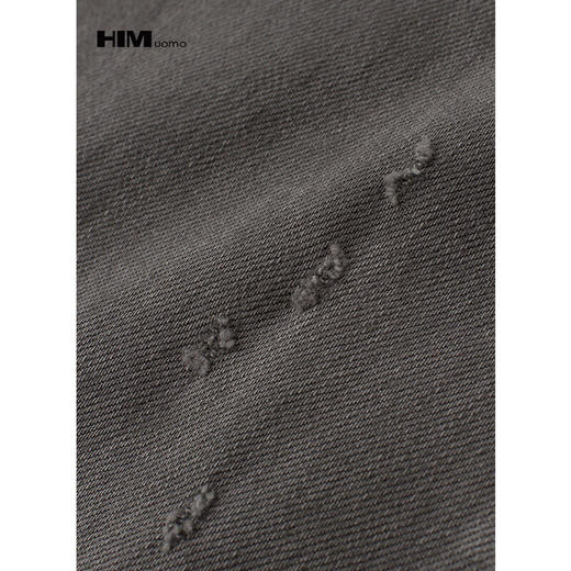 HIM漢崇 复古做旧吊磨小破牛仔裤男舒适修身弹力休闲裤 2026春季 商品图2