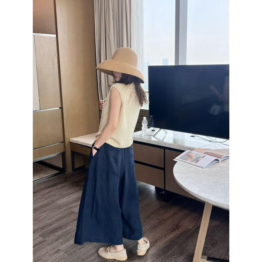 2506514    汉麻 阔腿九分裙裤 商品图1
