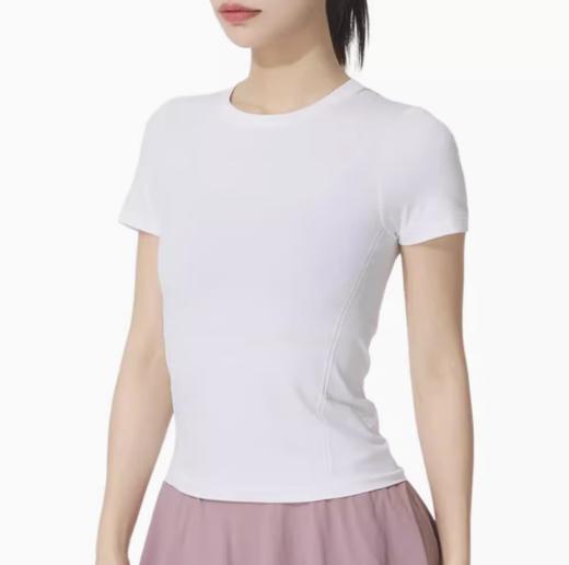 安德玛女士UA训练舒适透气圆领休闲短袖T恤 1388770-100 商品图1