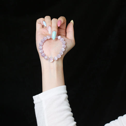 灵机生活馆「紫梦浮生」紫锂辉白水晶九尾狐手链高级小众新款女 商品图2