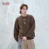 BJHG不计后果美式休闲圆领卫衣男生春秋2025新款恒温暖皮简约卫衣 商品缩略图1