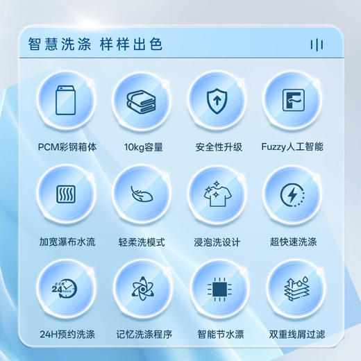 【国补15%】松下洗衣机XQG100-E11M 全自动滚筒洗衣机10kg 商品图2