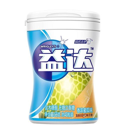 益达木糖醇无糖口香糖（香浓蜜瓜味）约40粒/瓶装 商品图0