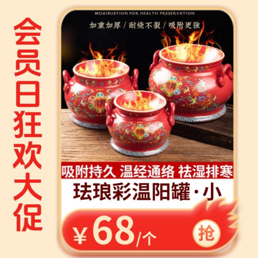 【会员日】新款【珐琅彩温阳罐】脐灸罐鲍菇灸器具中医扶阳罐正品美容院能量大罐 商品图0