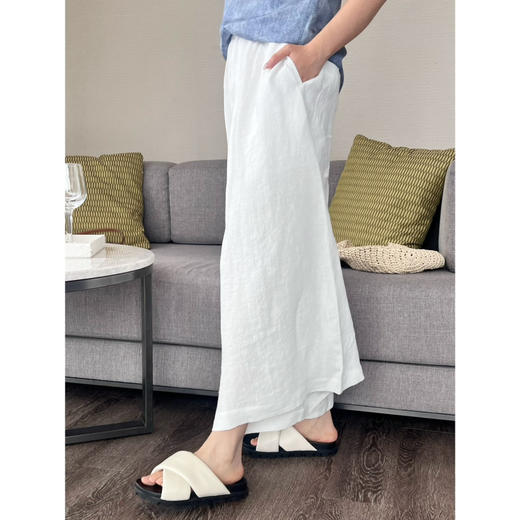 2506514    汉麻 阔腿九分裙裤 商品图9