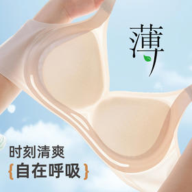 雅黛俪内衣女夏季薄款透气冰丝果冻条软支撑文胸反重力提拉聚拢美背胸罩