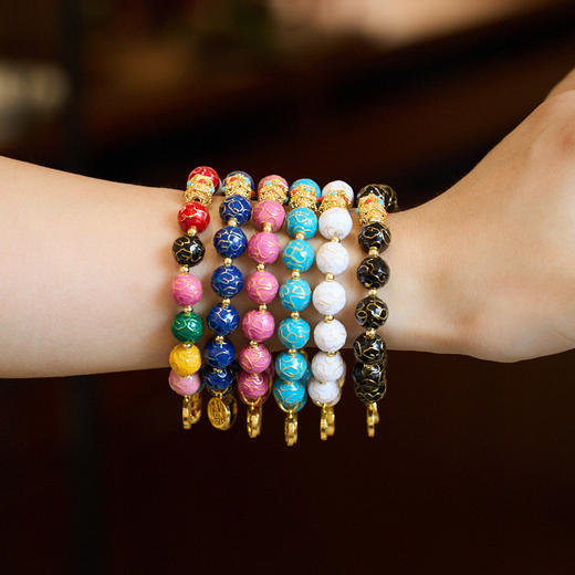 【普陀山】景泰蓝繁花·五路财神  本命年生肖六合🔸按照生肖请！！ 商品图1