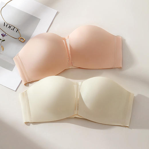 流光玉霞 文胸(VIP) 【粉底液 隐形抹胸】防滑无痕半杯上托小胸聚拢内衣 商品图10