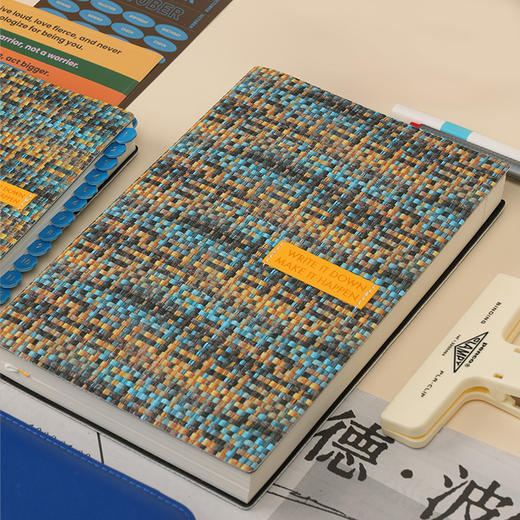 趁早编织系列自填日期效率手册A5薄本两天一页办公日程本高颜值每日计划本笔记本子记事本手账 商品图2