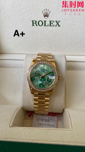 劳力士GS日志31系列 女款日志31mm 全金花朵盘钻圈 女士腕表 2236机 新品劳力士女款蚝式日志型腕表31mm 到货