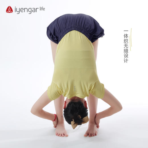 C1205艾扬格 life 简约习练瑜伽短袖T恤  简约大方弹力舒适精致编织提花 商品图7