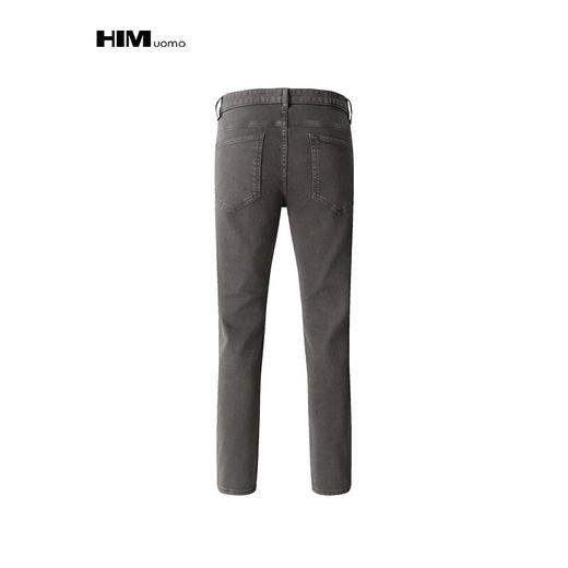 HIM漢崇 复古做旧吊磨小破牛仔裤男舒适修身弹力休闲裤 2026春季 商品图1