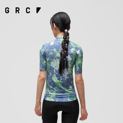 GRC桀骜无尽春夏新款CMYK扎染印花短袖上衣公路自行车骑行服男女 商品图3
