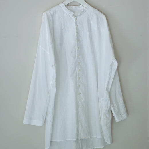 叁棻之衣 全棉褶皱白衬衫 商品图3