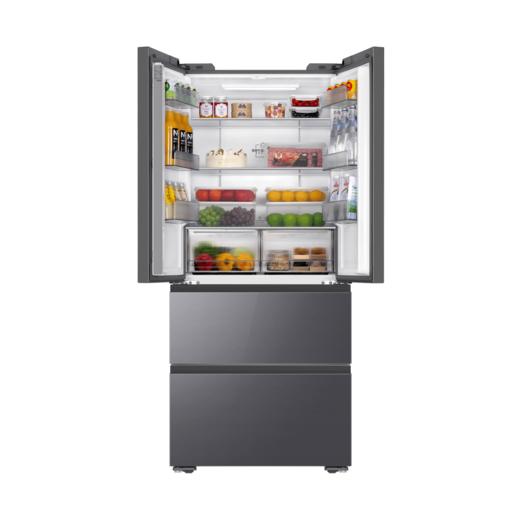 海尔（Haier）490升 法式多门 594mm超薄 干湿分储 黑金净化 一级能效 双变频 wifi智控 电冰箱BCD-490WGHFDE5XEU1 商品图5