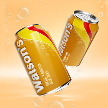 屈臣氏（Watsons）干姜风味苏打水0脂饮料调酒含汽气泡水聚会330mL*24罐装整箱 商品图0