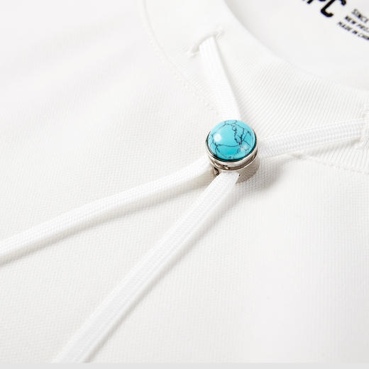 NPC潮牌常规款T恤腰果花织标圆领夏季国风短袖休闲加厚NP56TE77 商品图2