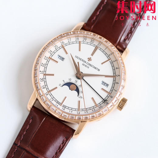 【周月轮回，分秒轮转】VC 江诗丹顿 Traditionnelle KM传袭系列全日历腕表4010T 男士腕表 商品图2