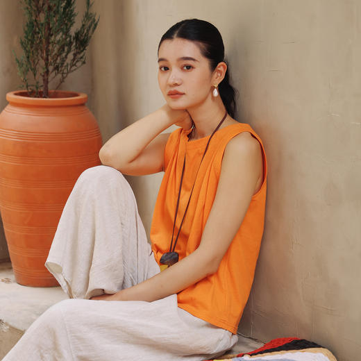 绽放369朵/ 【多巴胺系列·水果小背心】汉麻棉针织小背心吊带夏 商品图1