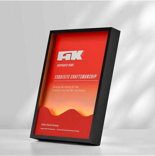 创意diy奖牌定制发光奖杯授权牌定做企业高档金属荣誉颁奖纪念牌 商品图3