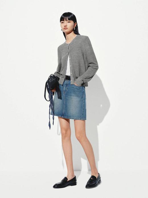 【大都会】MOCO C+通勤绵羊毛圆领合身针织 商品图2