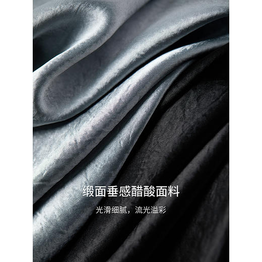 棉仓363616038-初棉醋酸流动感气质连衣裙 商品图2