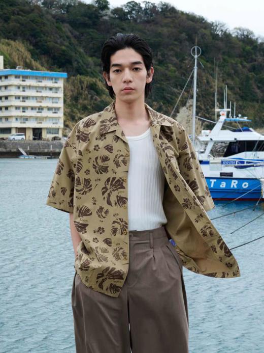 Evistub/E-5XCS651/古巴领短袖衬衫男夏 商品图1